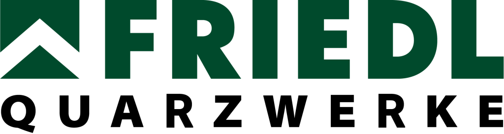 Logo der Friedl Steinwerke – Mutterunternehmen der Quarzwerke Friedl, spezialisiert auf Betonprodukte und Quarzsandlösungen